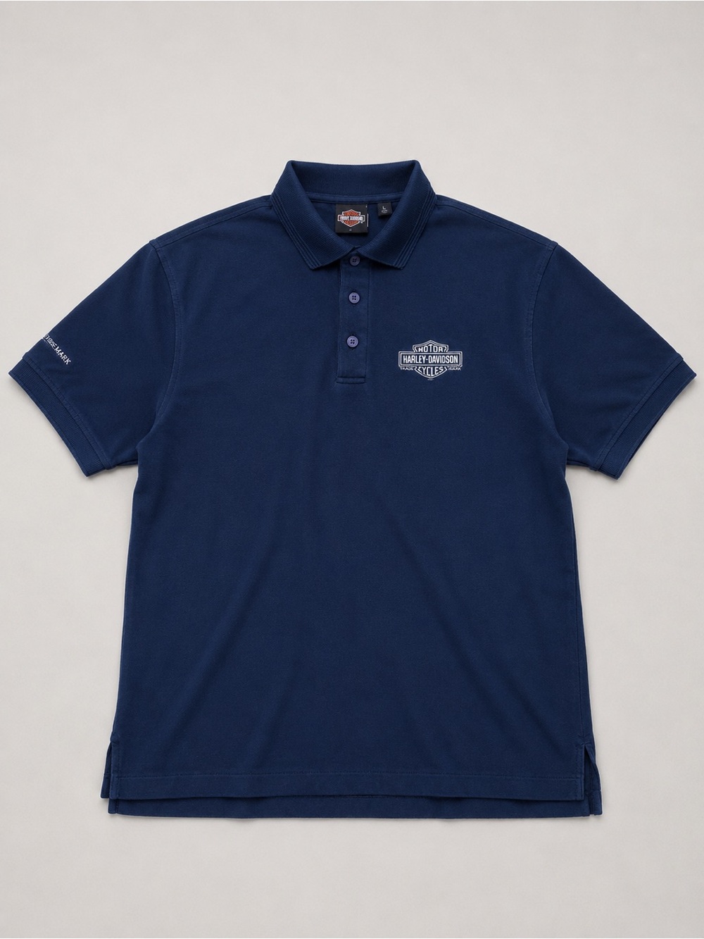 Harley-Davidson Navy Blue Polo with Chest Logo